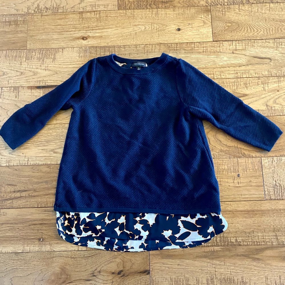 The limited navy/floral sweater